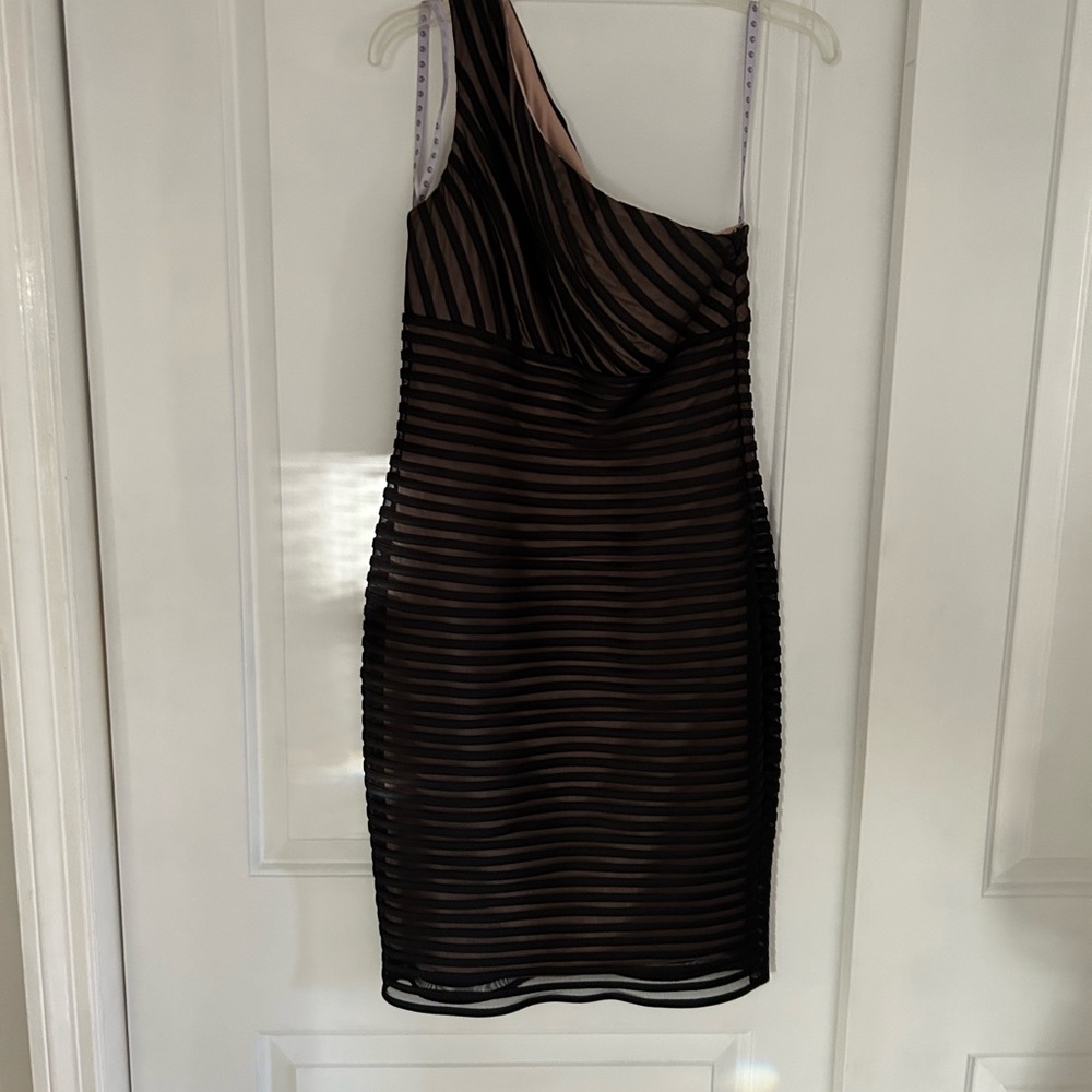 JS Collections Black and Cream Dress